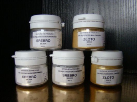 Barwnik srebro do ręcznego dekorowania 1 op (20g) proszek Barwnik srebro do ręcznego dekorowania 1 op (20g) proszek