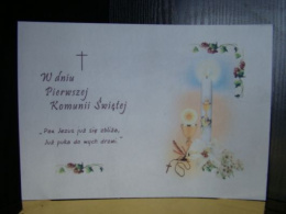 Komunia świeca - arkusz waflowy A4 -1 szt 720031
