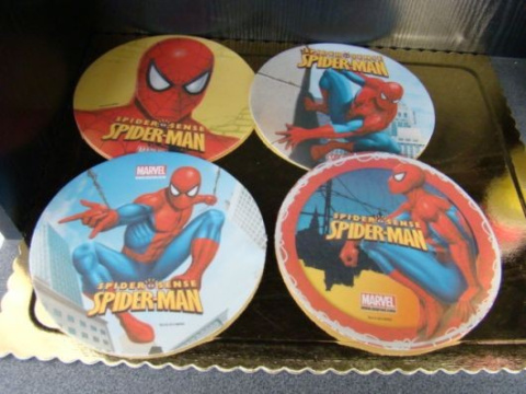Dysk.krążek waflowy- Spider Man - 1 szt Dysk.krążek waflowy- Spider Man - 1 szt