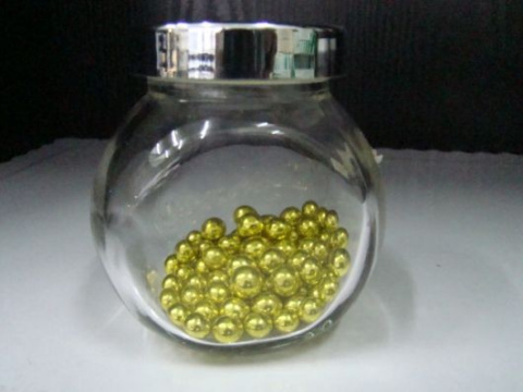 Perełki cukrowe złote 7 mm 1 op (50g) Perełki cukrowe złote 7 mm 1 op (50g)