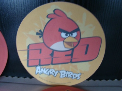 Dysk,krążek waflowy Angry Bird- 1 szt Dysk,krążek waflowy Angry Bird- 1 szt
