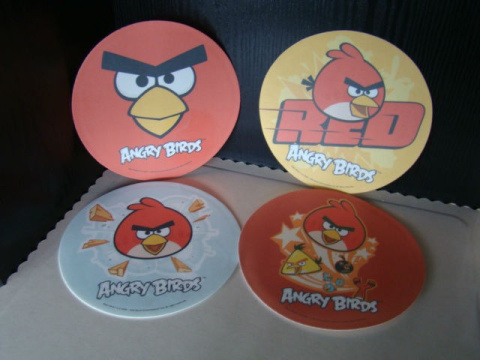 Dysk,krążek waflowy Angry Bird- 1 szt Dysk,krążek waflowy Angry Bird- 1 szt