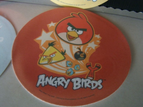 Dysk,krążek waflowy Angry Bird- 1 szt Dysk,krążek waflowy Angry Bird- 1 szt