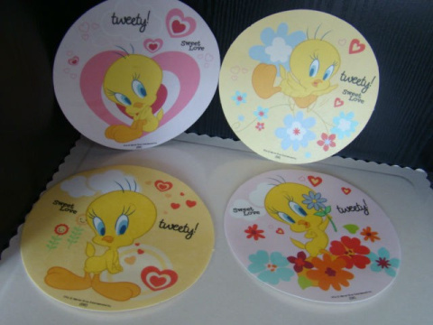 Dysk,krążek waflowy Tweety- 1 szt Dysk,krążek waflowy Tweety- 1 szt