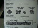 Mata silikonowa do koronek TRD 02 - motyl 1 szt