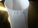Szufelka miarka 25 mml - 1 szt