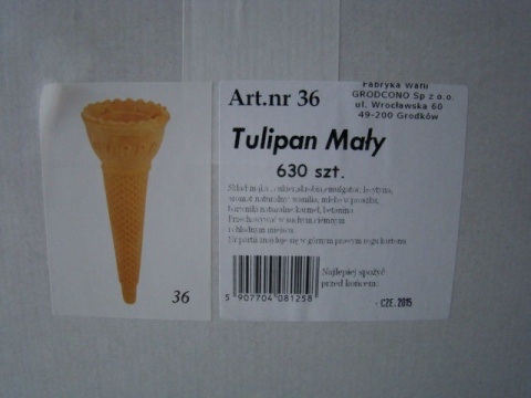 Wafel -tulipan mały 1 karton OLIMPIC (504 szt) Wafel -tulipan mały 1 karton OLIMPIC (504 szt)