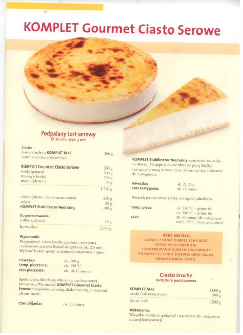 ciasto serowe Gourmet - 1 kg ciasto serowe Gourmet - 1 kg
