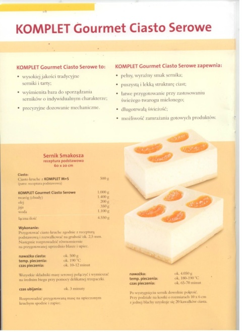 ciasto serowe Gourmet - 1 kg ciasto serowe Gourmet - 1 kg