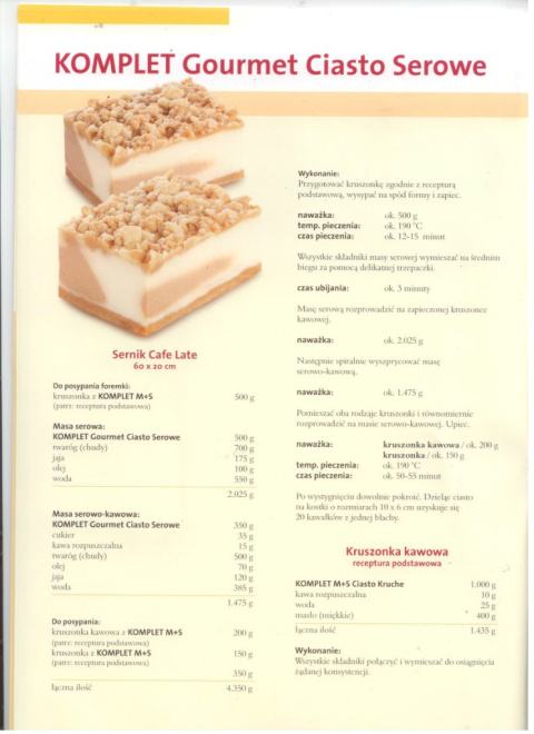 ciasto serowe Gourmet - 1 kg ciasto serowe Gourmet - 1 kg