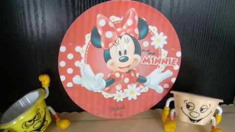 Dysk,krążek waflowy Mickey& Minn- 1 szt Dysk,krążek waflowy Mickey& Minn- 1 szt