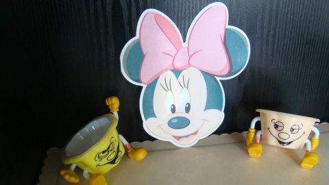 Dysk,krążek waflowy Mickey& Minn- 1 szt Dysk,krążek waflowy Mickey& Minn- 1 szt