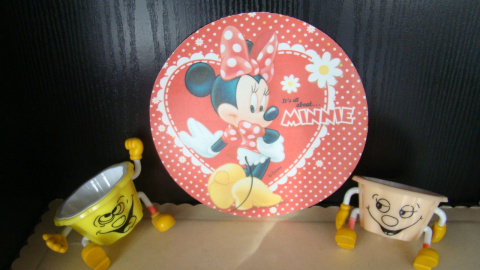 Dysk,krążek waflowy Mickey& Minn- 1 szt Dysk,krążek waflowy Mickey& Minn- 1 szt