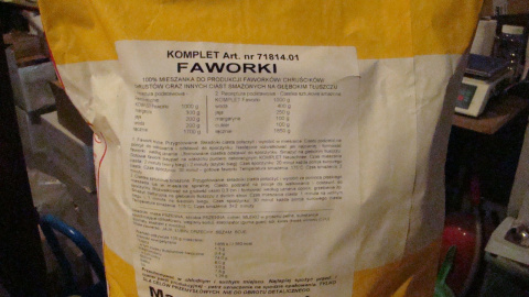 Chruściki - Faworki ciasto - 1 kg Chruściki - Faworki ciasto - 1 kg