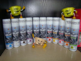 Barwnik spray - zamsz(velvet) żółty 1 op -250ml