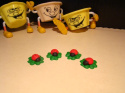 Biedronka na koniczynce 3D - 3 cm - ( 4 szt.)