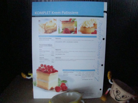 Krem Patissiere do ciast deserowych - 1 kg Krem Patissiere do ciast deserowych - 1 kg