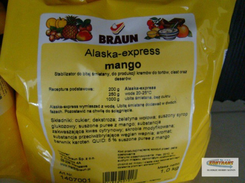 Stabilizator do śmietany Alaska express - Mango 250 g Stabilizator do śmietany Alaska express - Mango 250 g