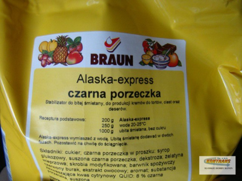 Stabilizator do śmietany Alaska express - czarna porzeczka 500g Stabilizator do śmietany Alaska express - czarna porzeczka 500g