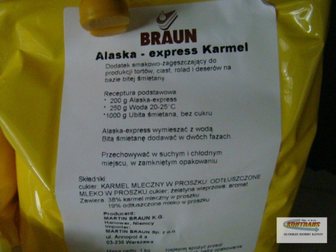 Stabilizator do śmietany Alaska express - karmel 500 g Stabilizator do śmietany Alaska express - karmel 500 g