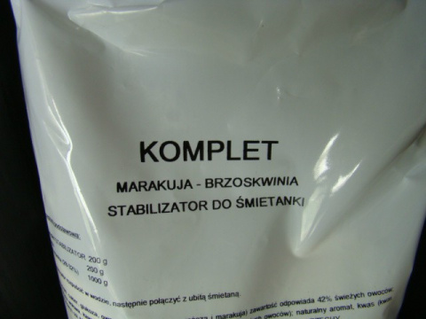 Stabilizator do śmietany Brzoskwinia - Marakuja 200 gr Stabilizator do śmietany Brzoskwinia - Marakuja 200 gr