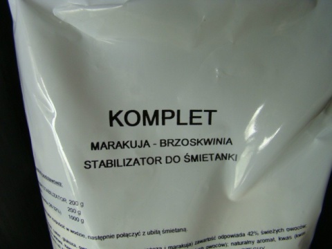 Stabilizator do śmietany Brzoskwinia - Marakuja 2 kg ( cena za 2 kg - wiaderko) Stabilizator do śmietany Brzoskwinia - Marakuja 2 kg ( cena za 2 kg - wiaderko)
