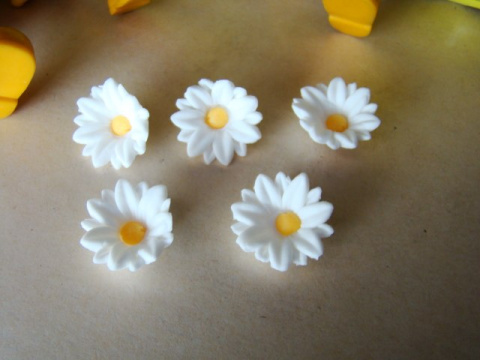 Szafranki - białe - 2,5cm 1 op (5szt) Szafranki - białe - 2,5cm 1 op (5szt)